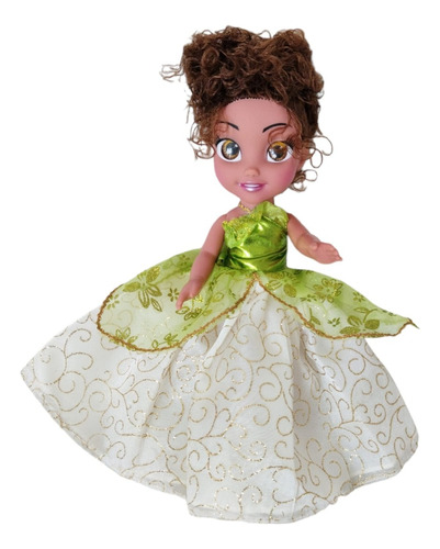 Muñeca Princesa Tiana Articulable 32 Cm Altura  + Envio Grat