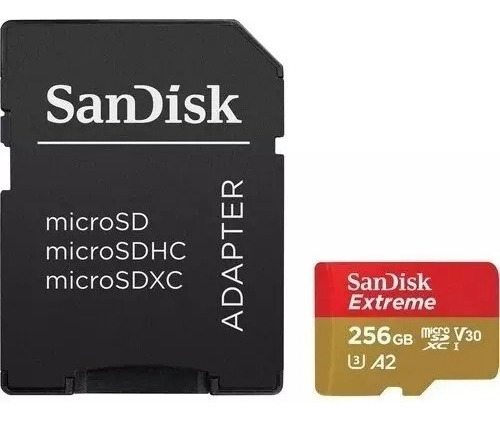 Micro Sd Xc Sandisk Extreme 256gb 4k Uhd V30 *itech