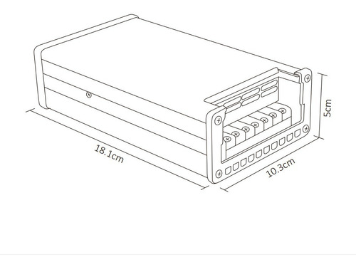 Imagen 3 de 3 de Fuente De Poder Exterior Eliminador De Voltaje 350w Wel-008