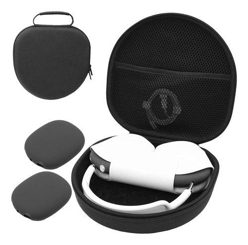 Estuche Protector Rigido Para AirPods Max Color Negro