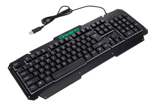Teclado retroiluminado colorido LED Gamer RGB M500s 4823am