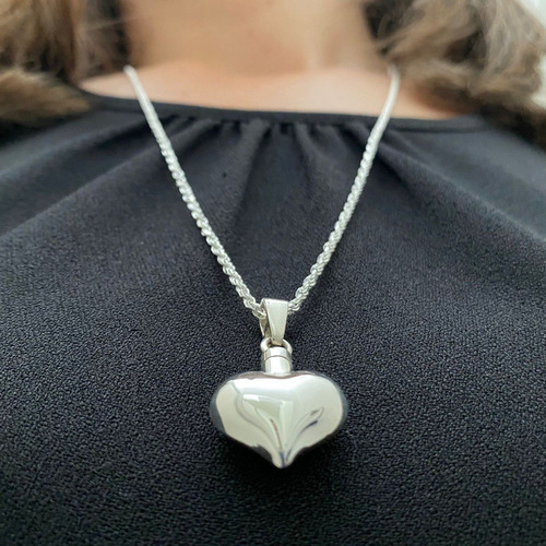 Imagen 7 de 10 de Dije Perfumero Urna Para Ceniza Cremación Plata 925 Agálea