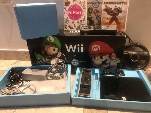 Nintendo Wii+ Accesorios + 3 Juegos Originales