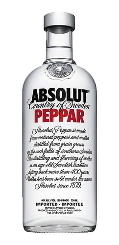 Vodka Absolut Peppar 750ml