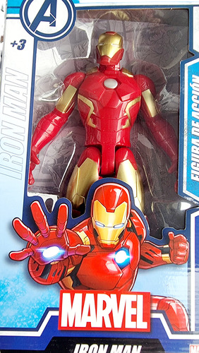 Muñeco Iron Man Articulado Avengers Grande 23cm En Caja