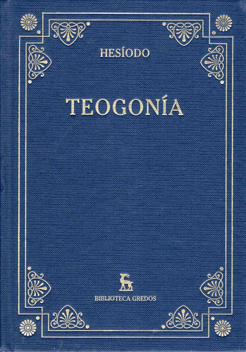 Libro: Teogonia (en Verso) / Hesiodo / Editorial Gredos
