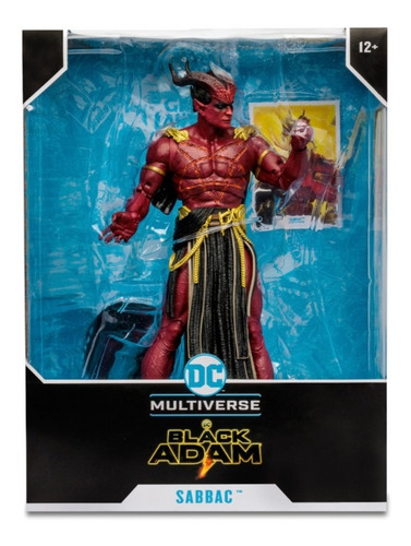 Black Adam Figura Mega Sabbac Mcfarlane Dc Multiverse