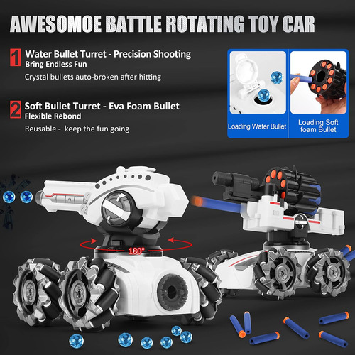 Cxj 3 Head Rc Tank Car, Shooting Water Bullets(bomb) Remo...