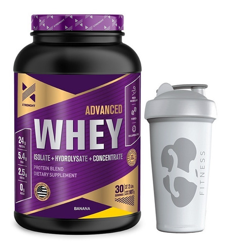 Advance Whey Proteina Xtrenght 2 Lb + Vaso