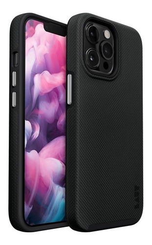 Capinha Protectora Shield Negro Compatible iPhone 13 Pro Max Color Negro Geométrico
