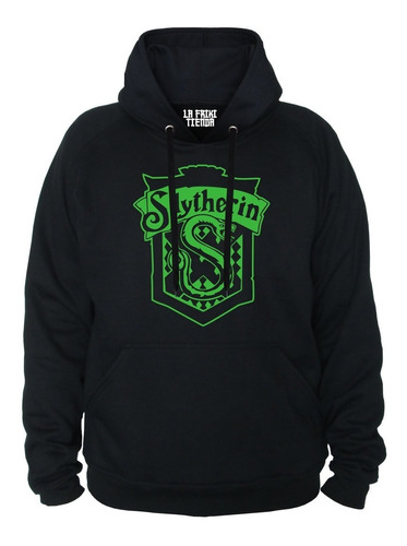 Buzo Buso Saco Con Capota Harry Potter Slytherin