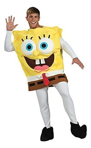 Disfraz De Bob Esponja Para Adulto, Para Halloween