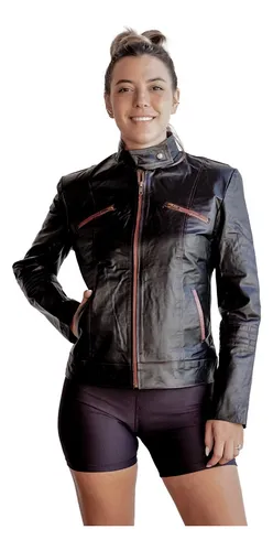 Chaqueta roja polipiel outlet mujer