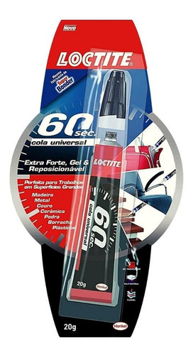 Imagem 1 de 3 de Adesivo Instantâneo Loctite 60 Segundos 20g Henkel