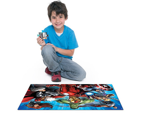 Quebra-cabeça Grandão Os Vingadores 120 Peças Toyster