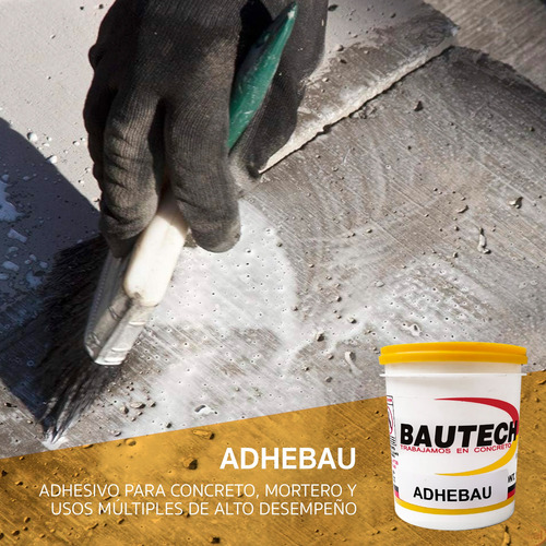 Adhesivo Para Concreto Mortero Y Usos Múltiples Adhebau 1 Lt