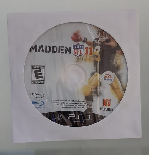 Madden 11 Para Ps3 (solo Disco) (Usado)