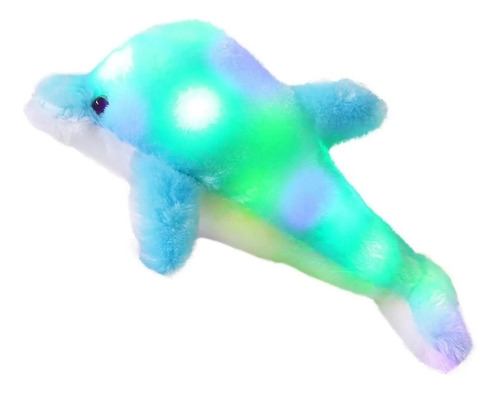 Delfin Peluche  Luminoso Almohada Cojin Con Luz 