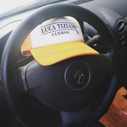 Funda Cubre Volante Clio Cuero Vacuno Genuino Ltcueros