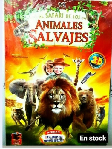 Libro Infantil Animales Original + Lentes 3d+ Rompecabezas