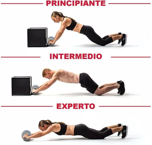 Rueda Abdominales Doble Entrenamiento Fitness Reforzada
