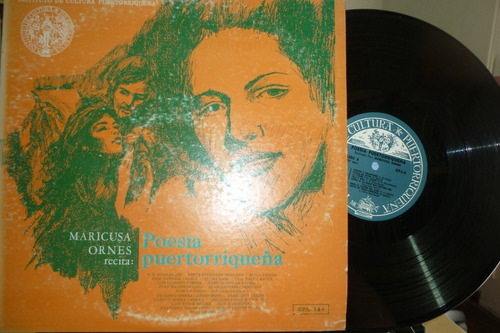 Maricusa Ornes Poesia Puerto Rico Vinilo Doble Excelente