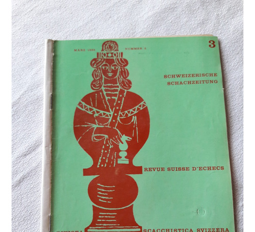 Revista Ajedrez Scweizerische Schachzeitung Nº 3 Marzo 1966