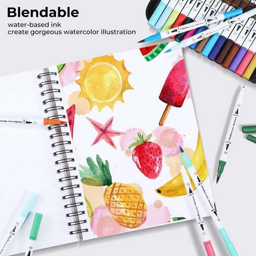 Ohuhu 36 Marker Art Markers Dual Tips Water Set Line