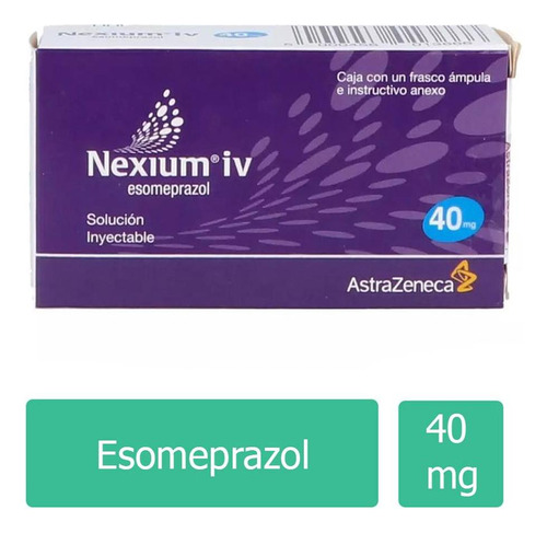 Nexium Iv 40 Mg Caja Con Frasco Ampula Liofilizado