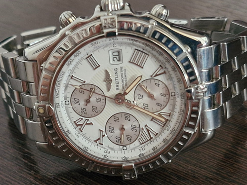 Relógio Breitling Crosswind A13355 Masculino . 42 Mm. Aço Inox Aço Inox Branco (Usado)