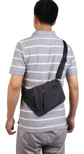 Imagem 9 de 10 de Pochete Crossbody Sling Bag Impermeável Masculino