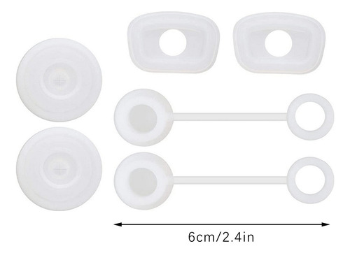 Conjunto Spill Proof Stopper De 6 Acessórios Para Copos, Inc
