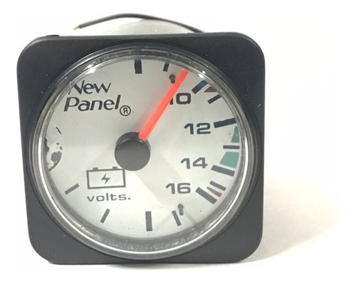Reloj Voltimetro Blanco New Panel 40mm 12v