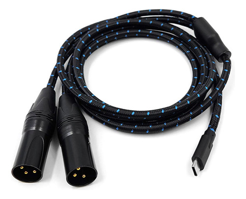 Cable Usb C A Xlr Cable Tipo C A 2 Xlr De 3 300 Centímetros