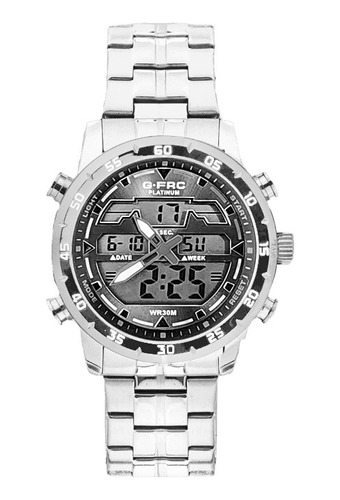 Reloj G-force Original Al161 Digital Acero Hombre + Estuche