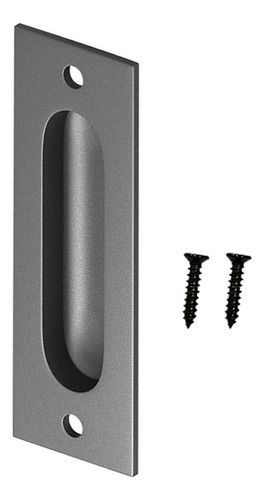 Nuevo Manija De Puerta Corredera Negra Mate Tirador Al Ras