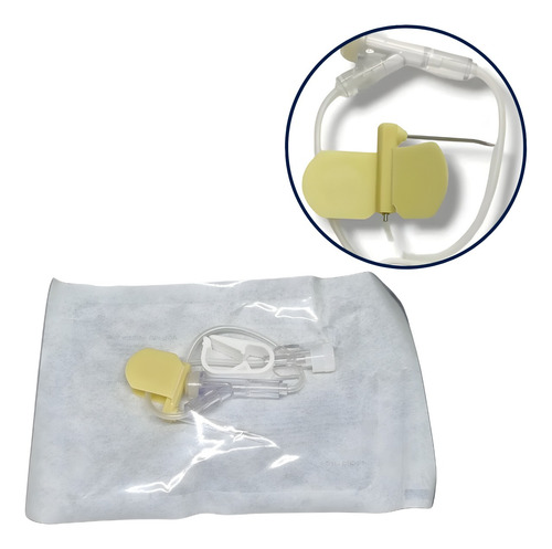 Aguja Huber Poly Port 19g X 25mm X Unidad