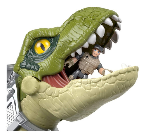 Imagem 4 de 10 de Imaginext Dinossauro T-rex Mordida Feroz Mattel Fisher-price