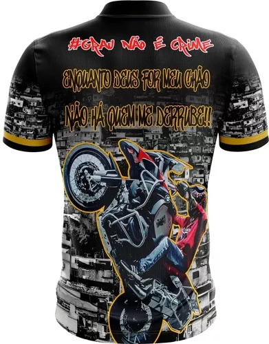 Camiseta Camisa Motos Grau 244 Não É Crime