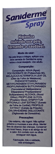 Spray Antisséptico - Anestésico Cicatrizante - Nutre A Pele