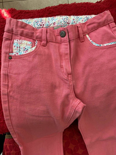 Pantalón Para Niña Talla 14, Rosa Strech