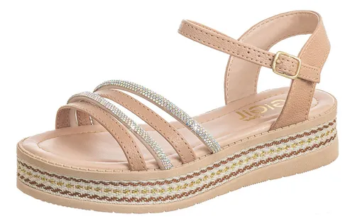 Sandalia anabela store flatform