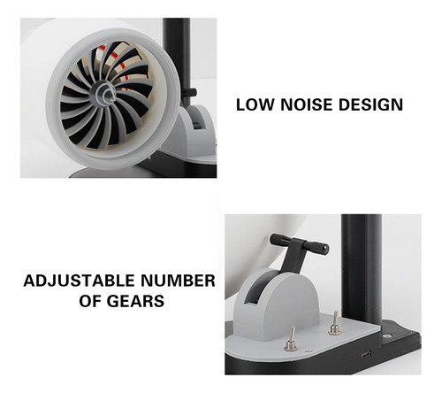 Ventilador Usb De Escritorio B Con Forma De Motor Turbofan Y