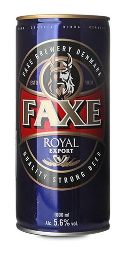 Cerveza Faxe Lata 1000 Ml 