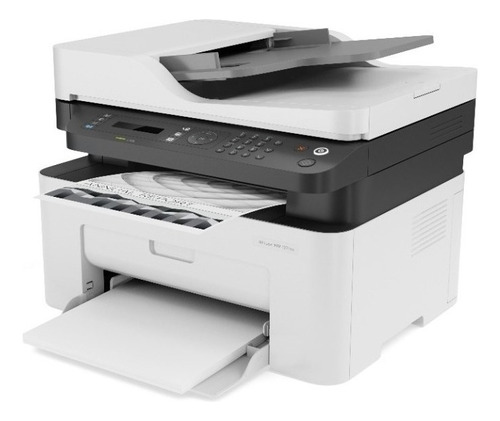 Impresora multifunción HP LaserJet 137fnw con wifi blanca y negra 110V - 127V