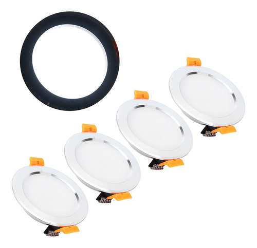 Lámpara De Techo Redonda Led De 4 Pulgadas, 4 Unidades, Dc 1