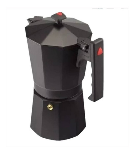 Imagen 4 de 4 de Cafetera Magefesa Colombia Noir 9 Tazas manual negra italiana