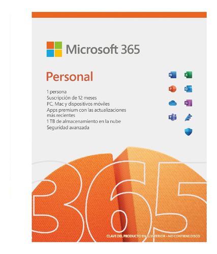 Microsoft 365 Licencia Personal Por 12 Meses