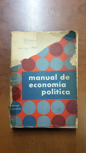 Manual De Economia Politica- Libreria Merlin