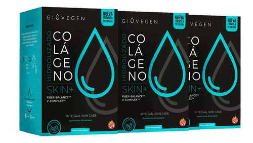 Imagen 1 de 5 de Giovegen Skin - Colágeno Hidrolizado 3 Meses De Tratamiento